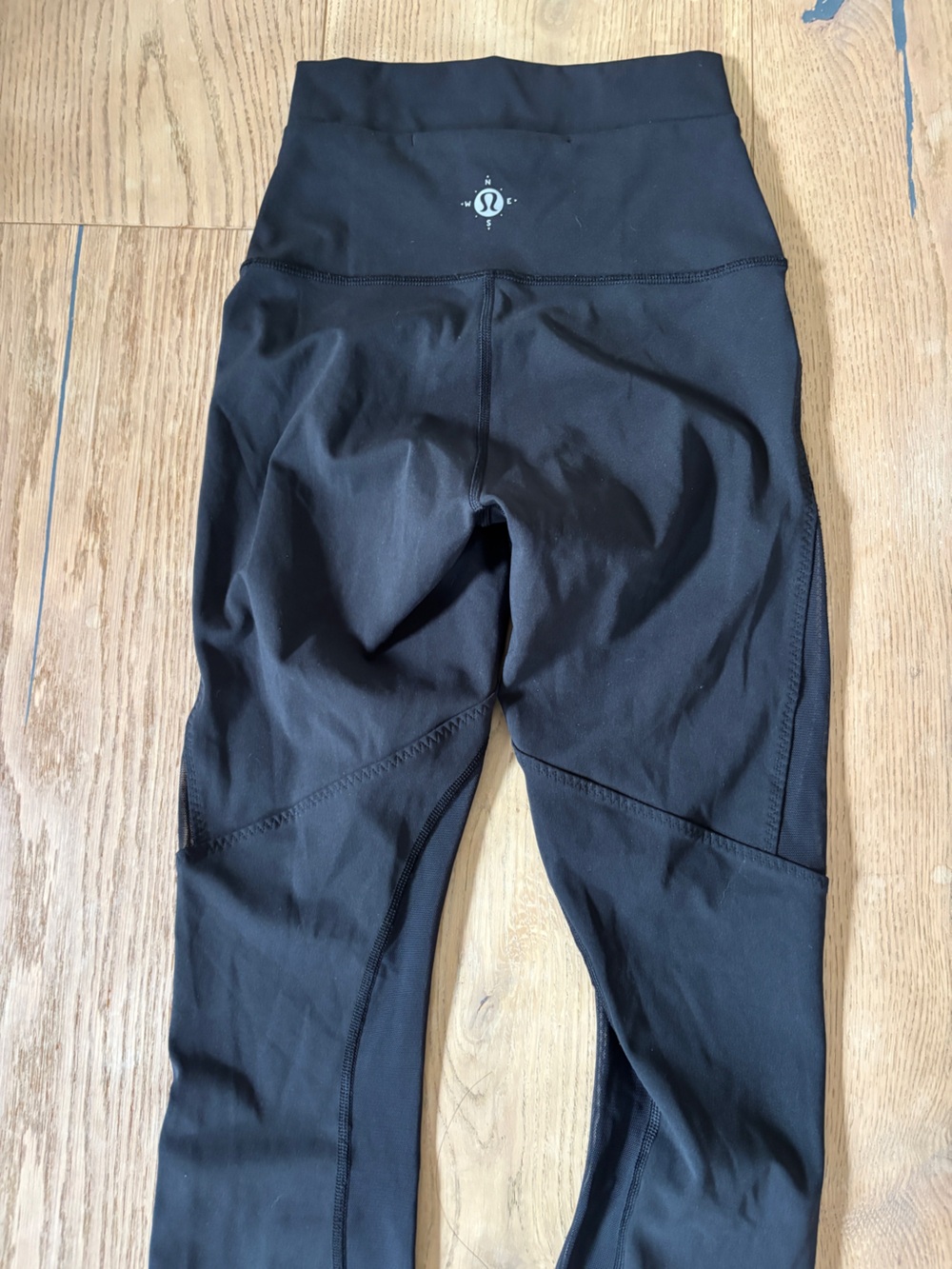 Rare vintage Lululemon Compass Leggings, wanderlust festival, Black, 2